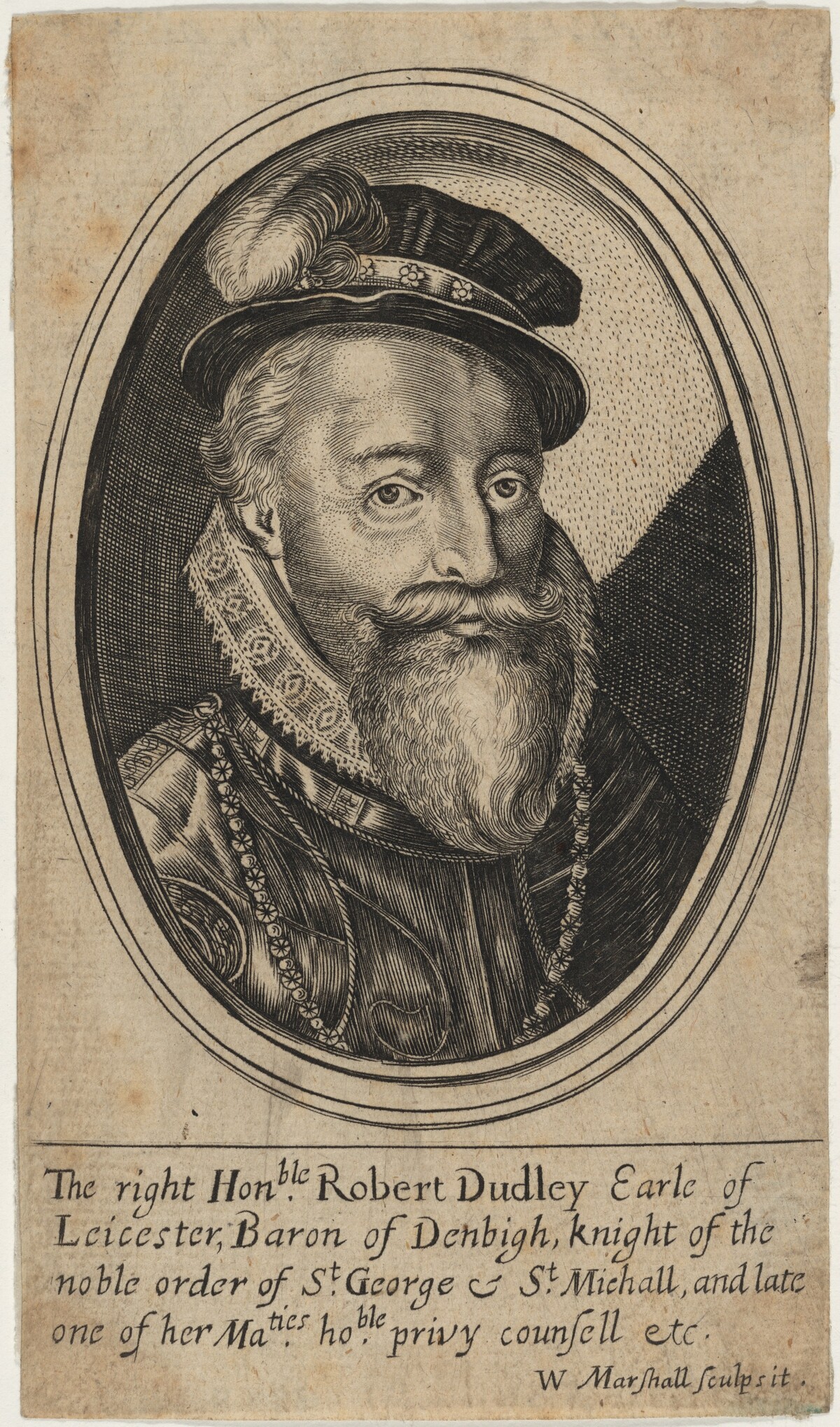 Robert Dudley, Earl of Leicester by William Marshall