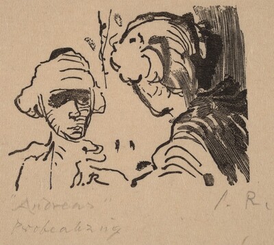 Illustration to V. Hofmannsthal, "Andreas"