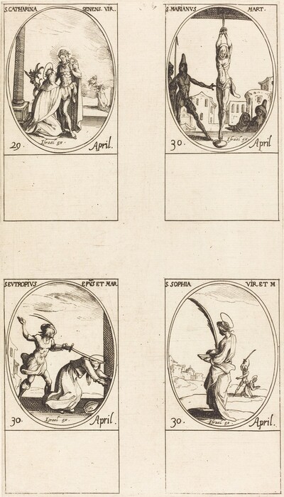 St. Catharine of Siena; St. Marian; St. Eutropius; St. Sophia