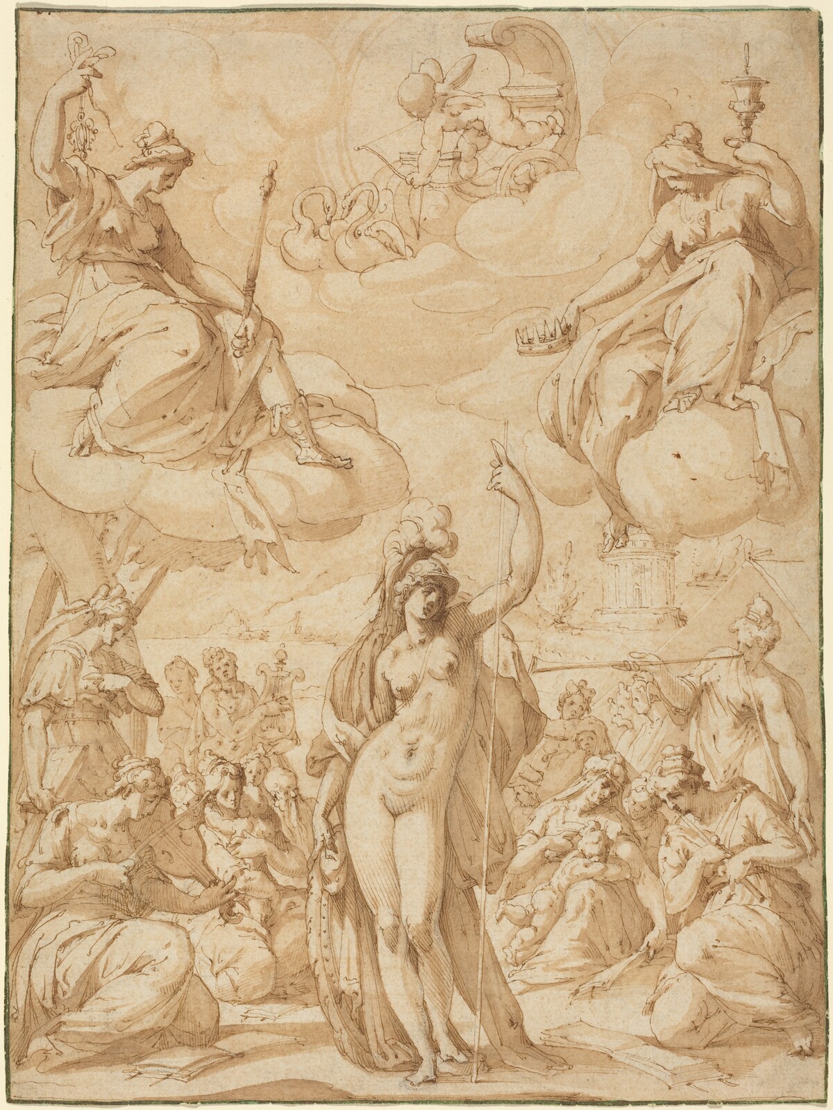Allegory of Minerva as the Head of the Muses by Hans Speckaert