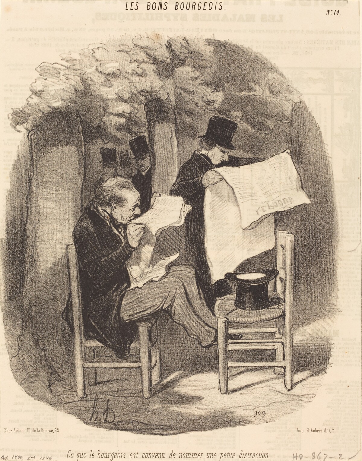 Ce que le bourgeois est convenu de nommer une... distraction by Honoré Daumier