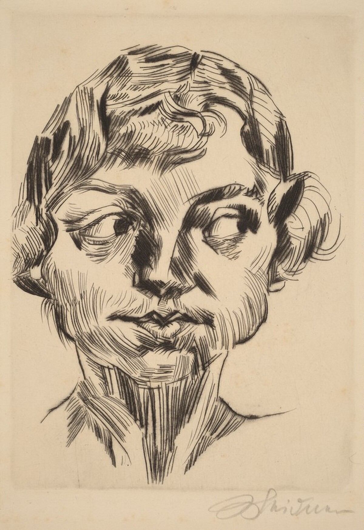 Eugen Klöpfer by Ludwig Meidner