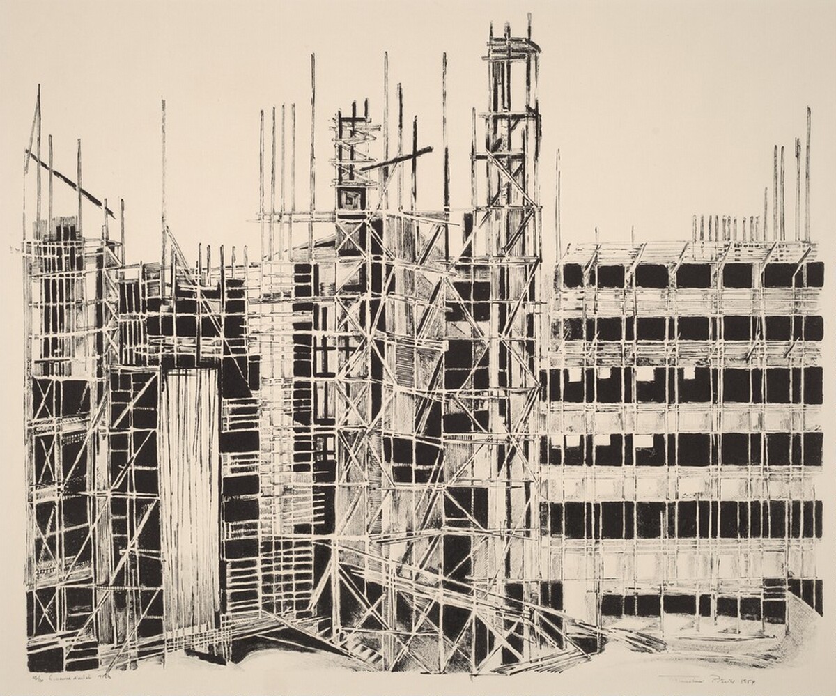 House under Construction by Tuulikki Pietila