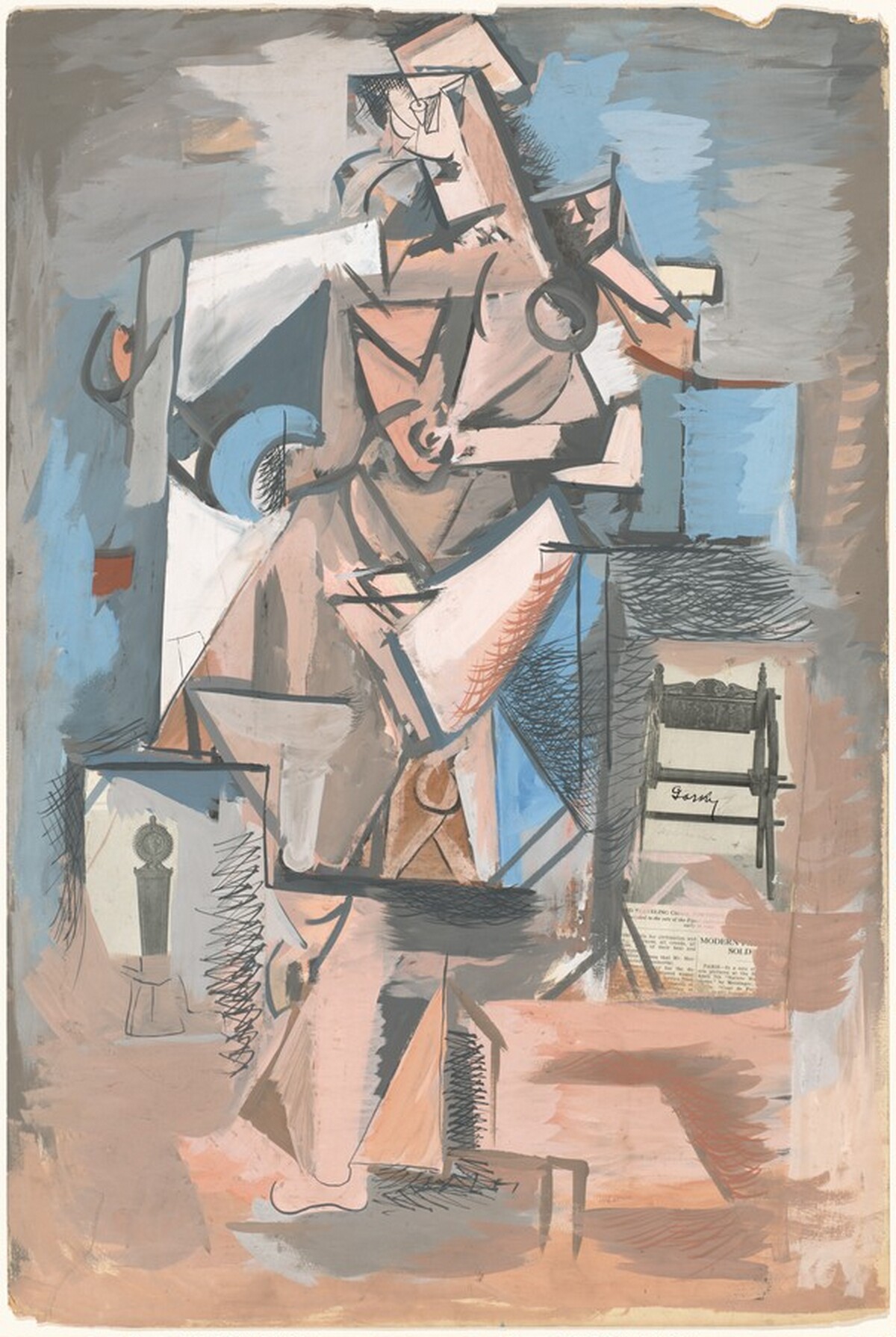 Standing Female Nude by Arshile Gorky