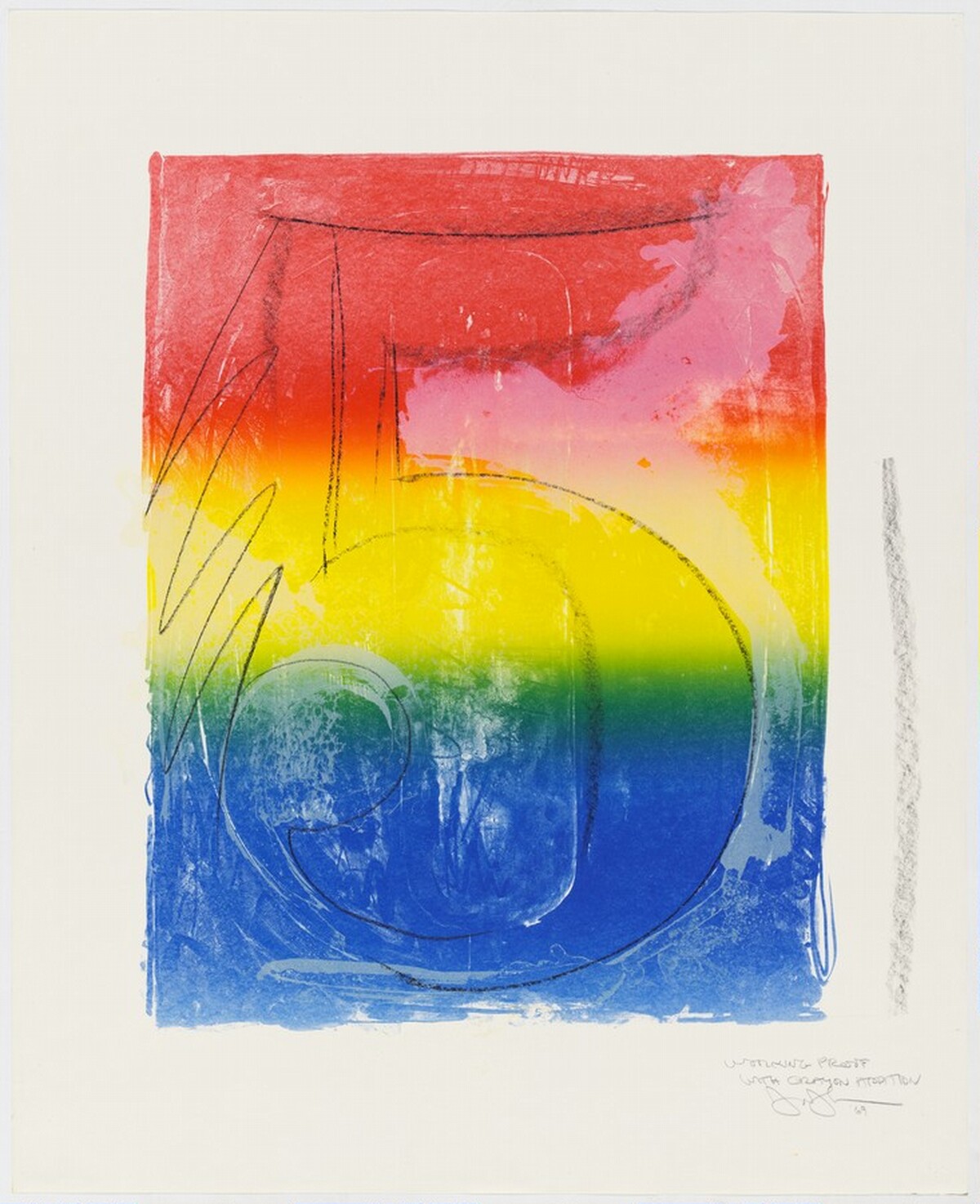 Figure 5 [working proof] by Jasper Johns