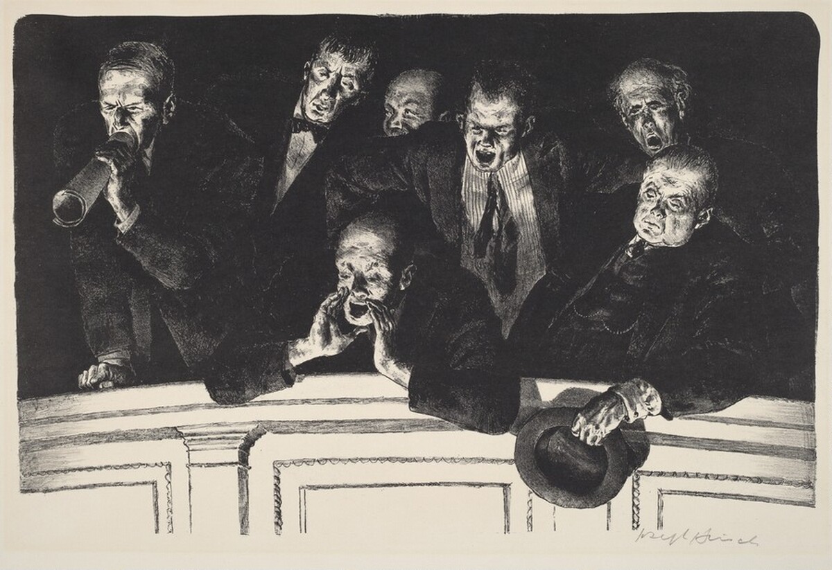 The Hecklers by Joseph Hirsch
