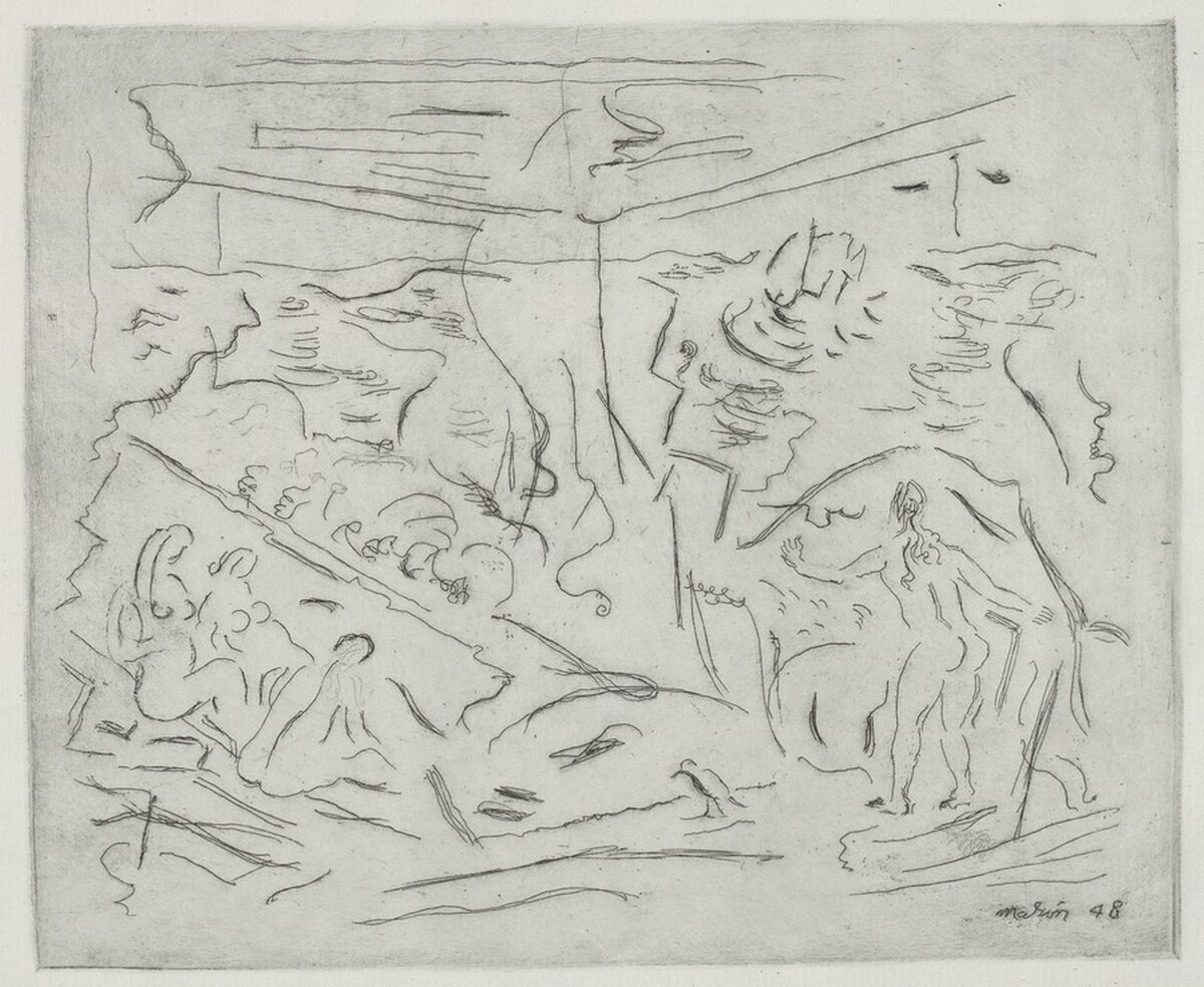Sea with Figures, No. 2 by John Marin