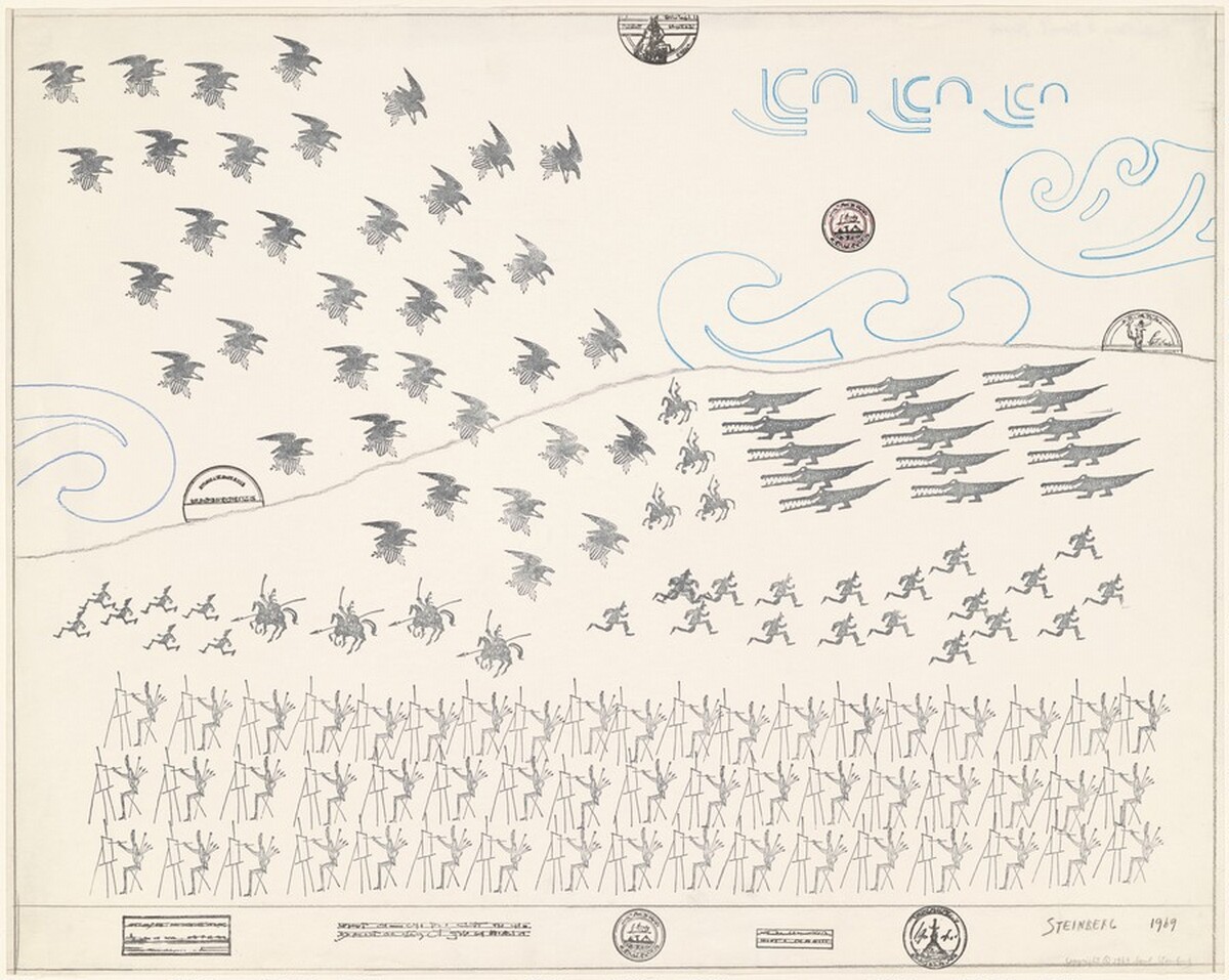 Artists and War by Saul Steinberg