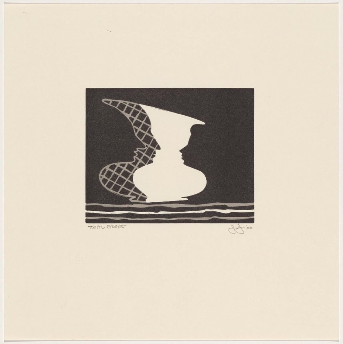 Untitled [trial proof] by Jasper Johns