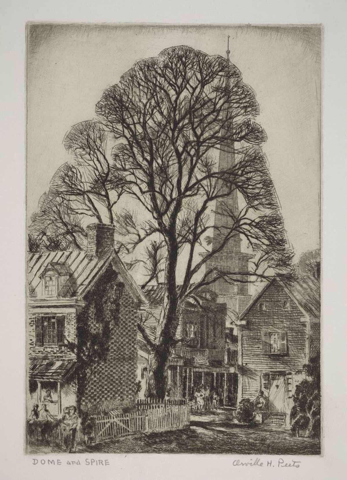 Dome and Spire: View of Frederica, Wilmington by Orville Houghton Peets