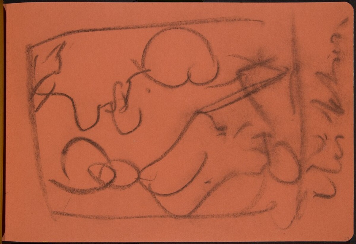 Profil, "Auktion" (Profile, "Auction") [p. 29] by Max Beckmann
