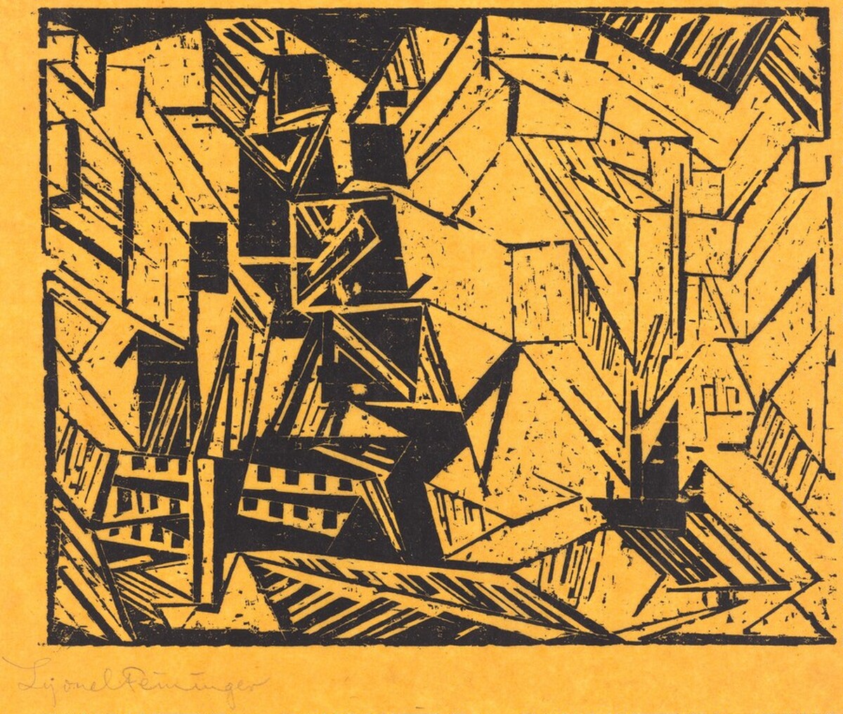 Ships at Sea (Schiffe auf See) by Lyonel Feininger