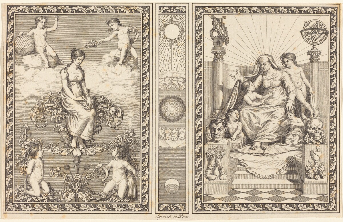 Allegory of Spring (Allegorie des Frühlings) by Christian Friedrich Sprinck after Philipp Otto Runge