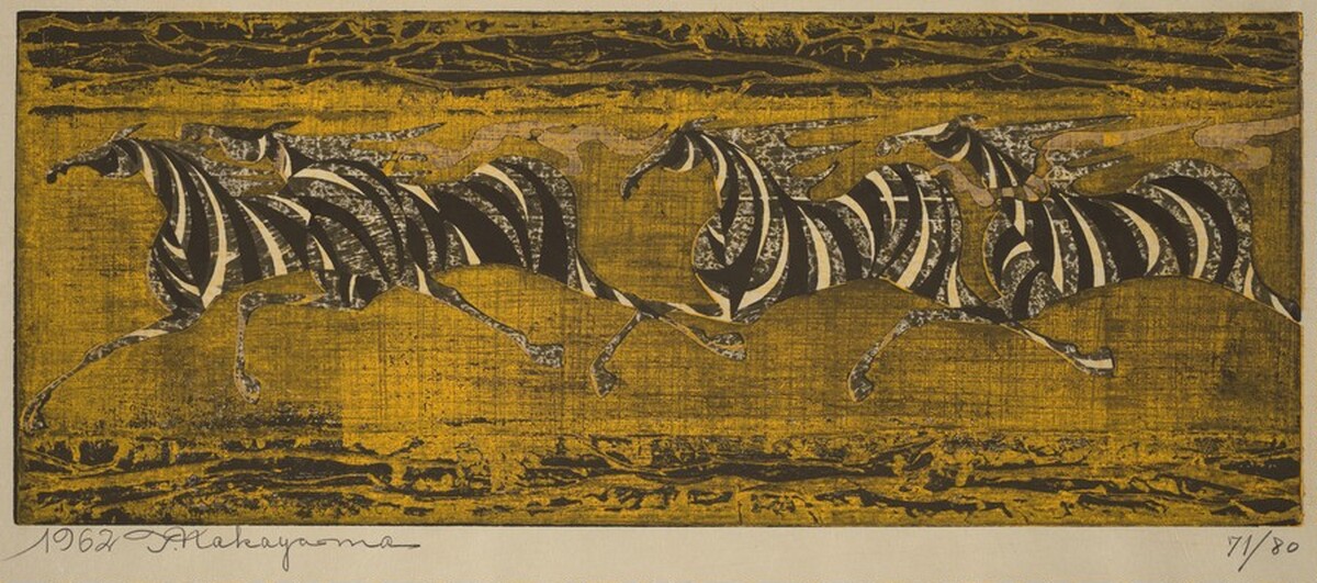 Running Horses by Tadashi Nakayama
