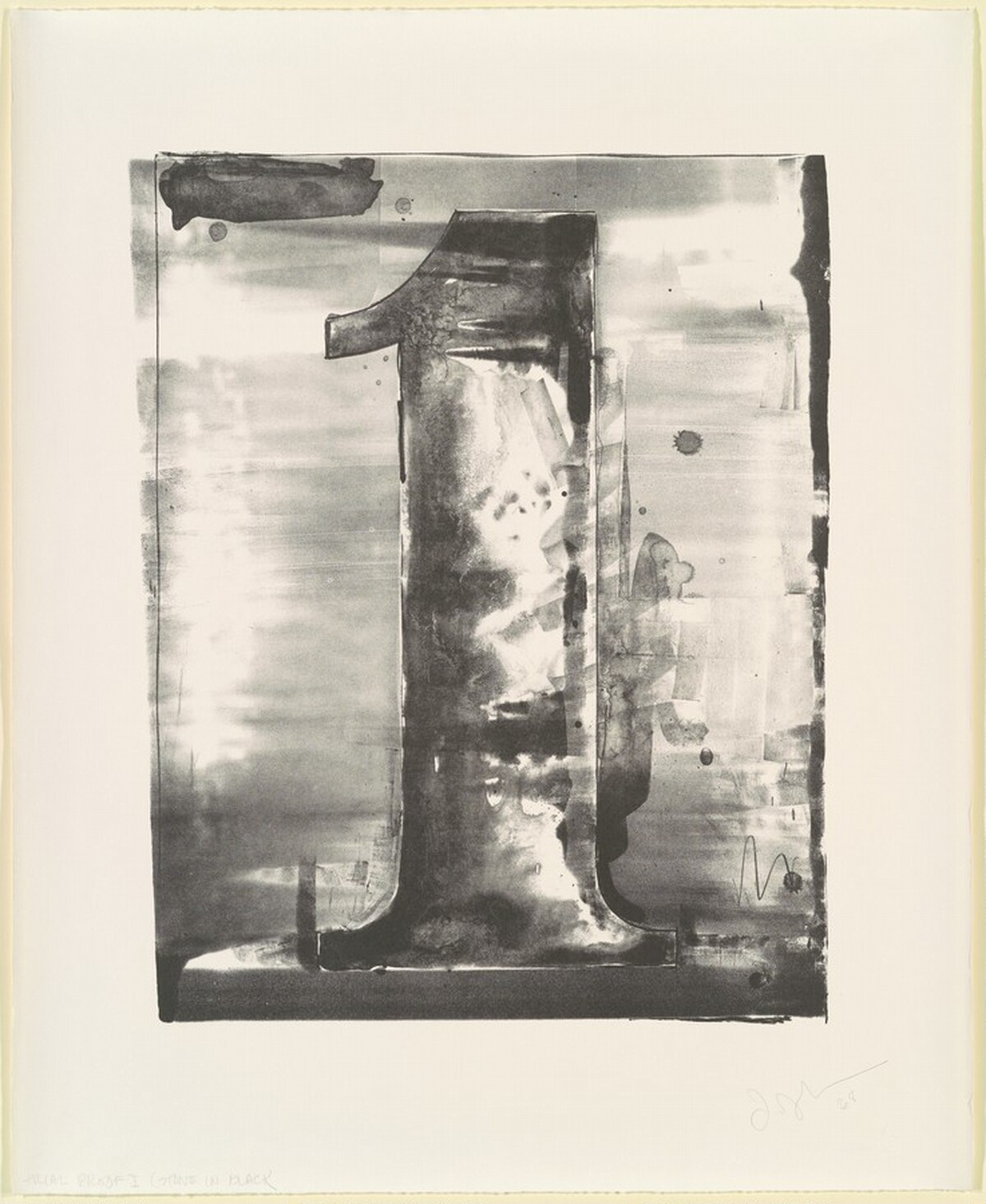 Figure 1 [trial proof] by Jasper Johns