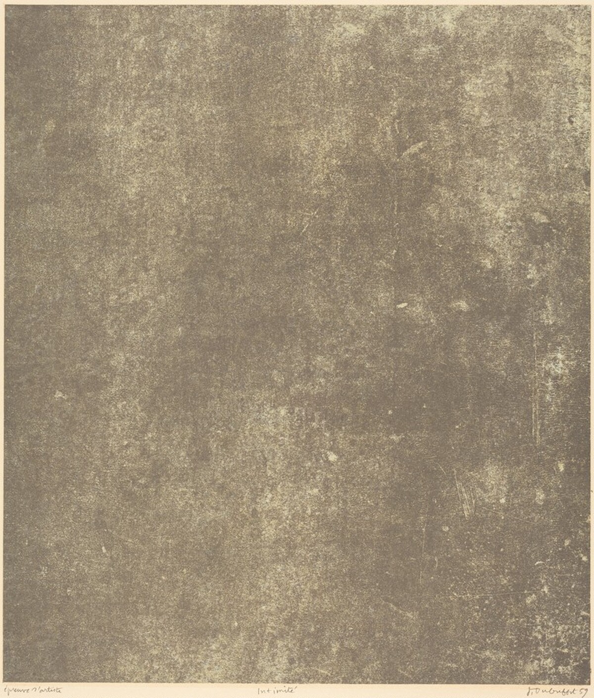 Intimite by Jean Dubuffet