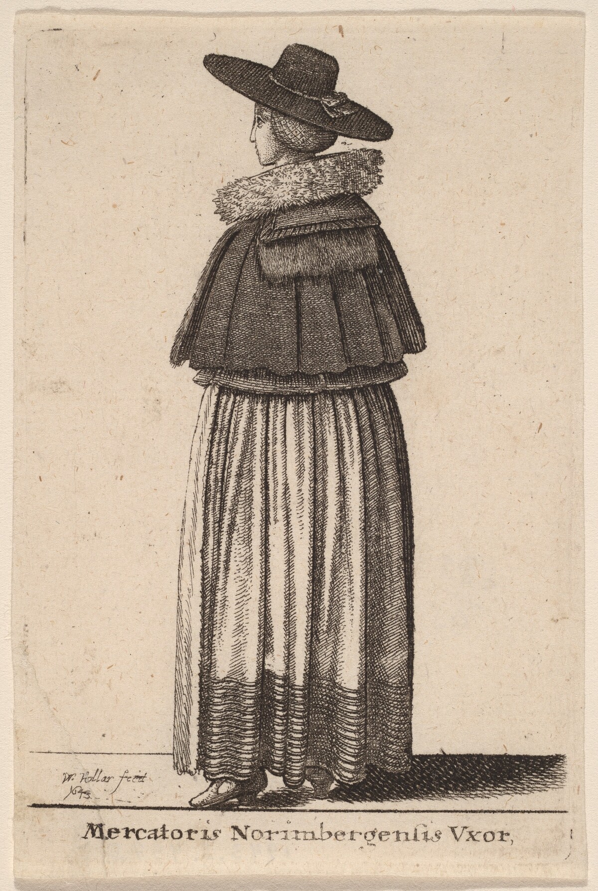 Mercatoris Norimbergensis Vxor by Wenceslaus Hollar