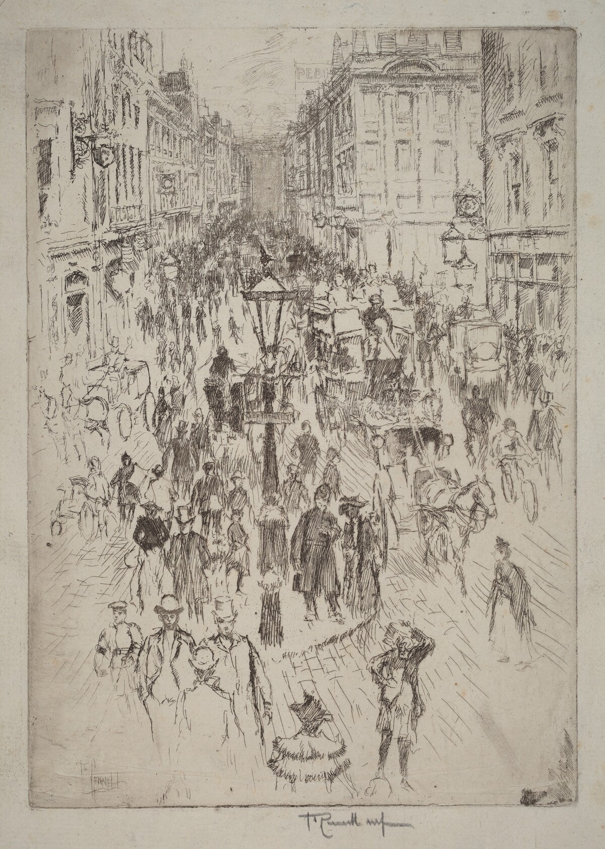 New Oxford Street, London by Joseph Pennell