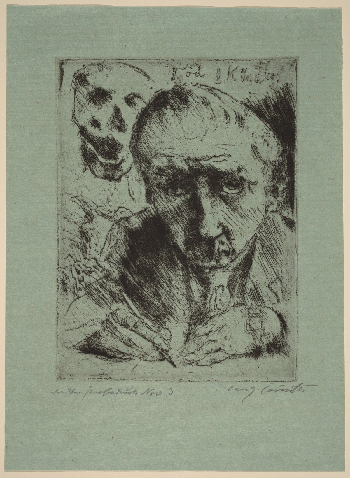 Death and the Artist (Tod und Künstler) by Lovis Corinth