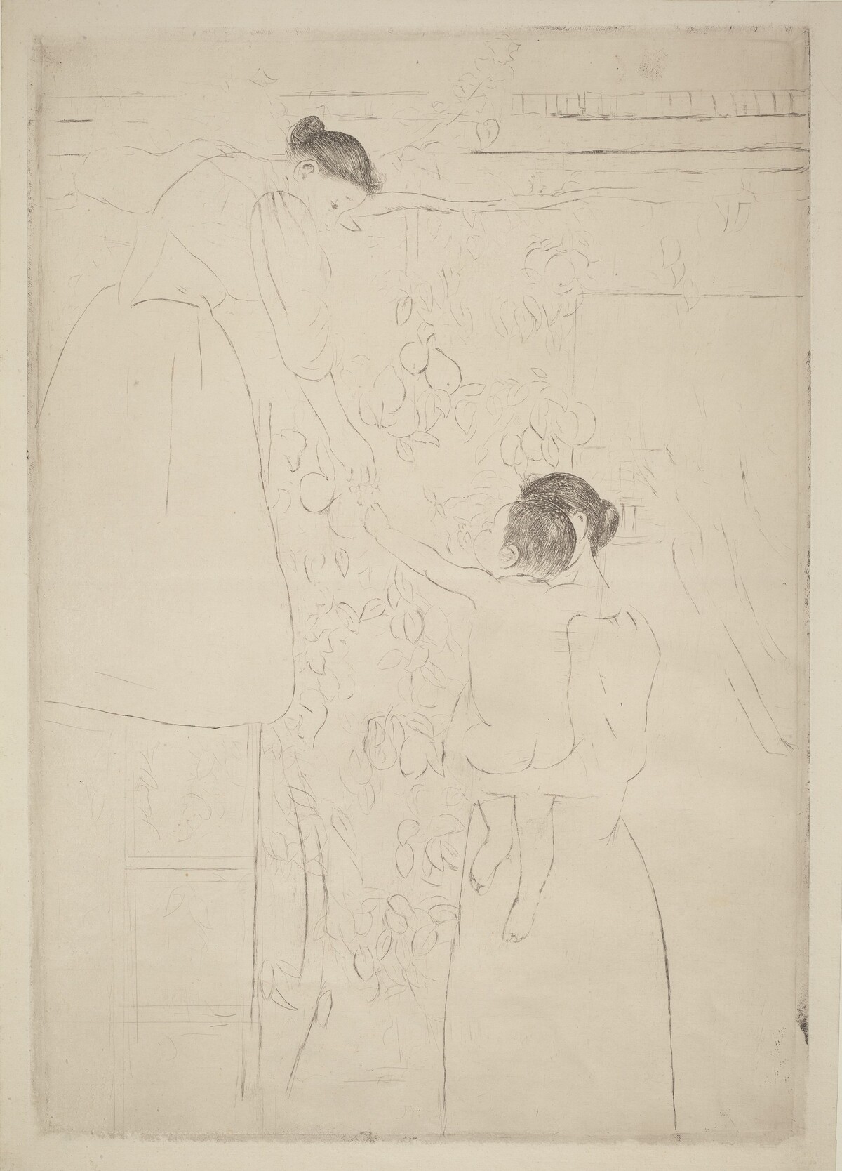 Gathering Fruit by Mary Cassatt