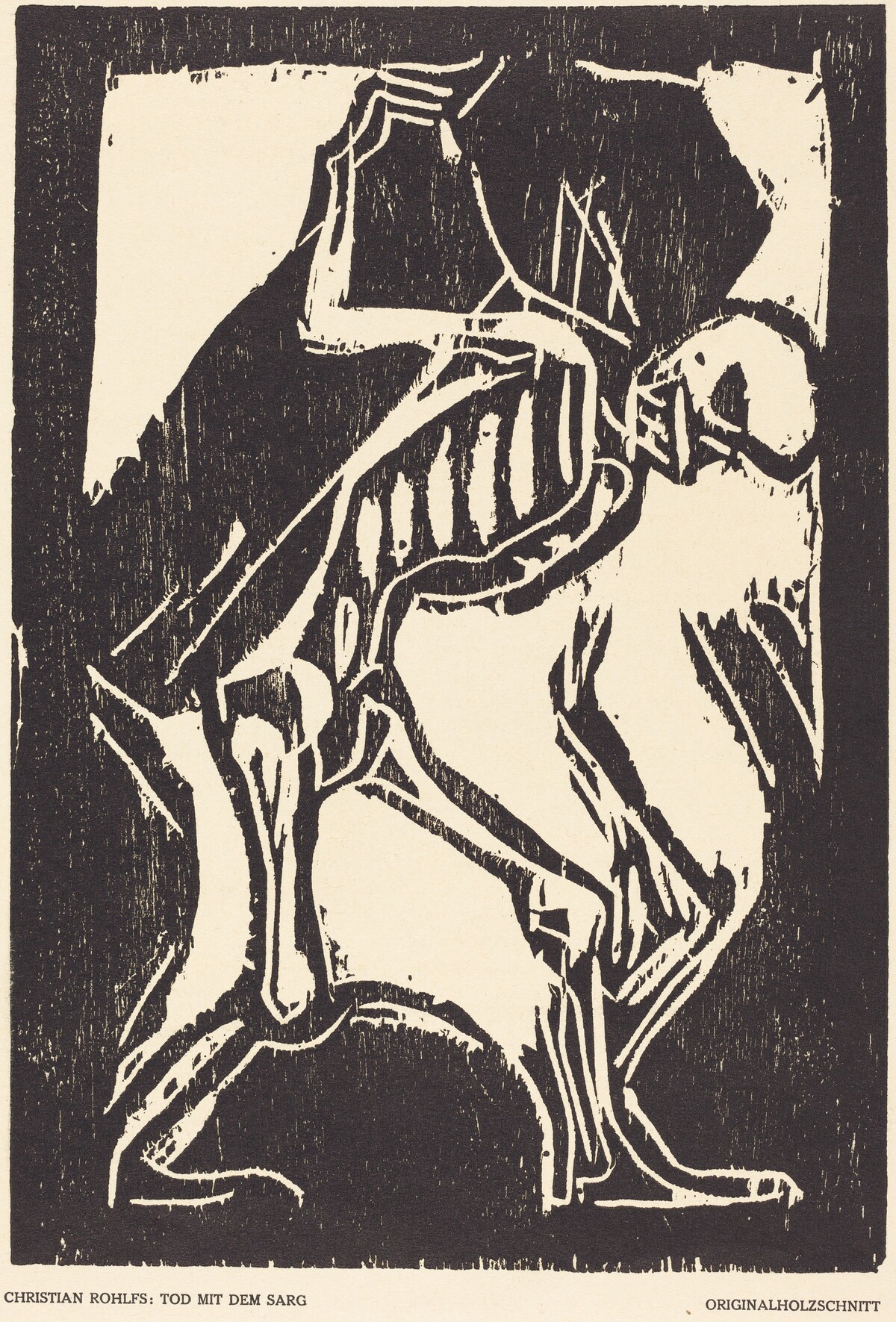Death with a Coffin by Christian Rohlfs
