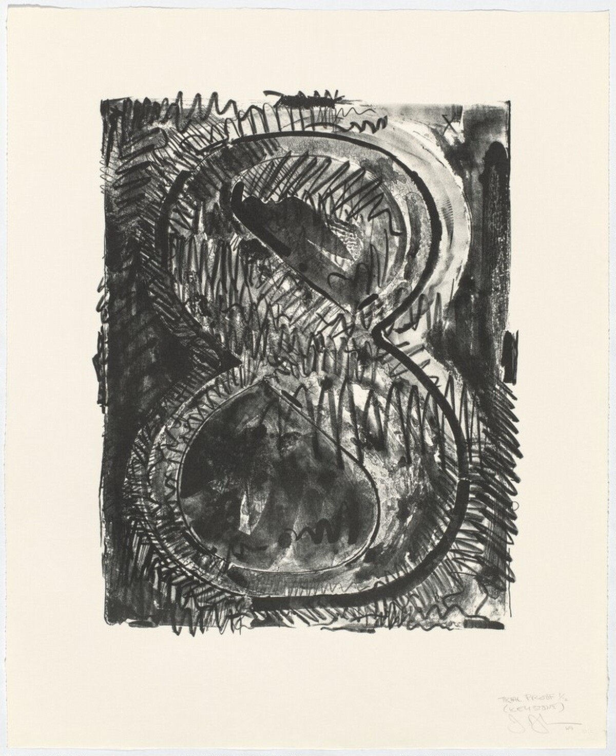 Figure 8 [trial proof] by Jasper Johns