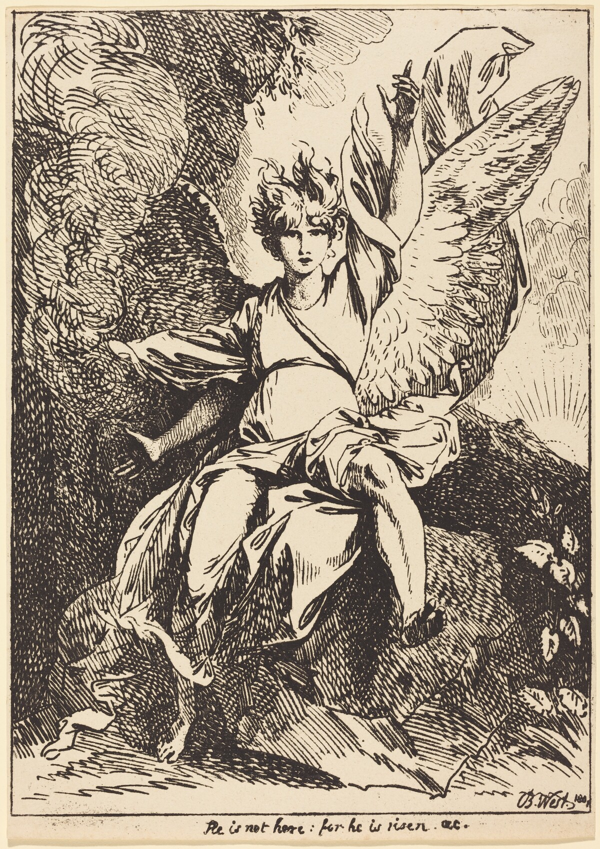 Angel of the Resurrection by Benjamin West