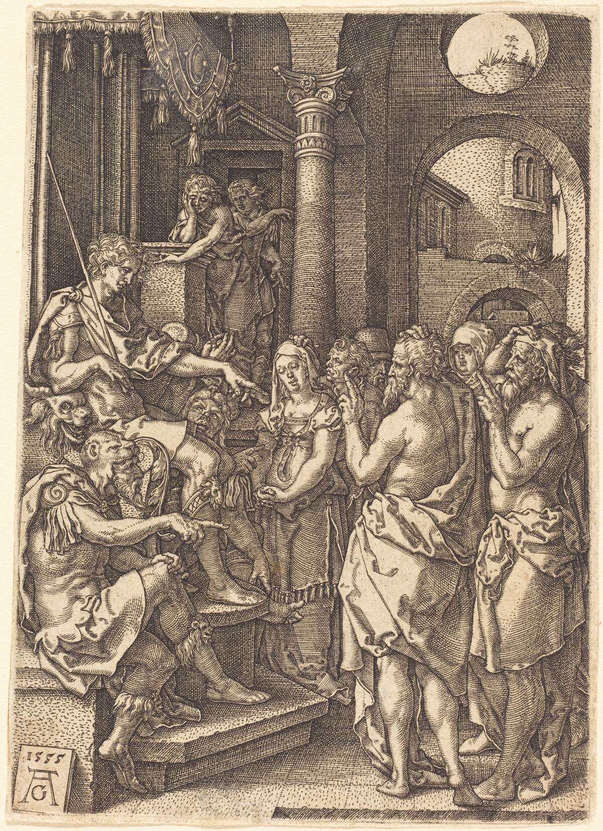 The Two Elders Before the Judge by Heinrich Aldegrever