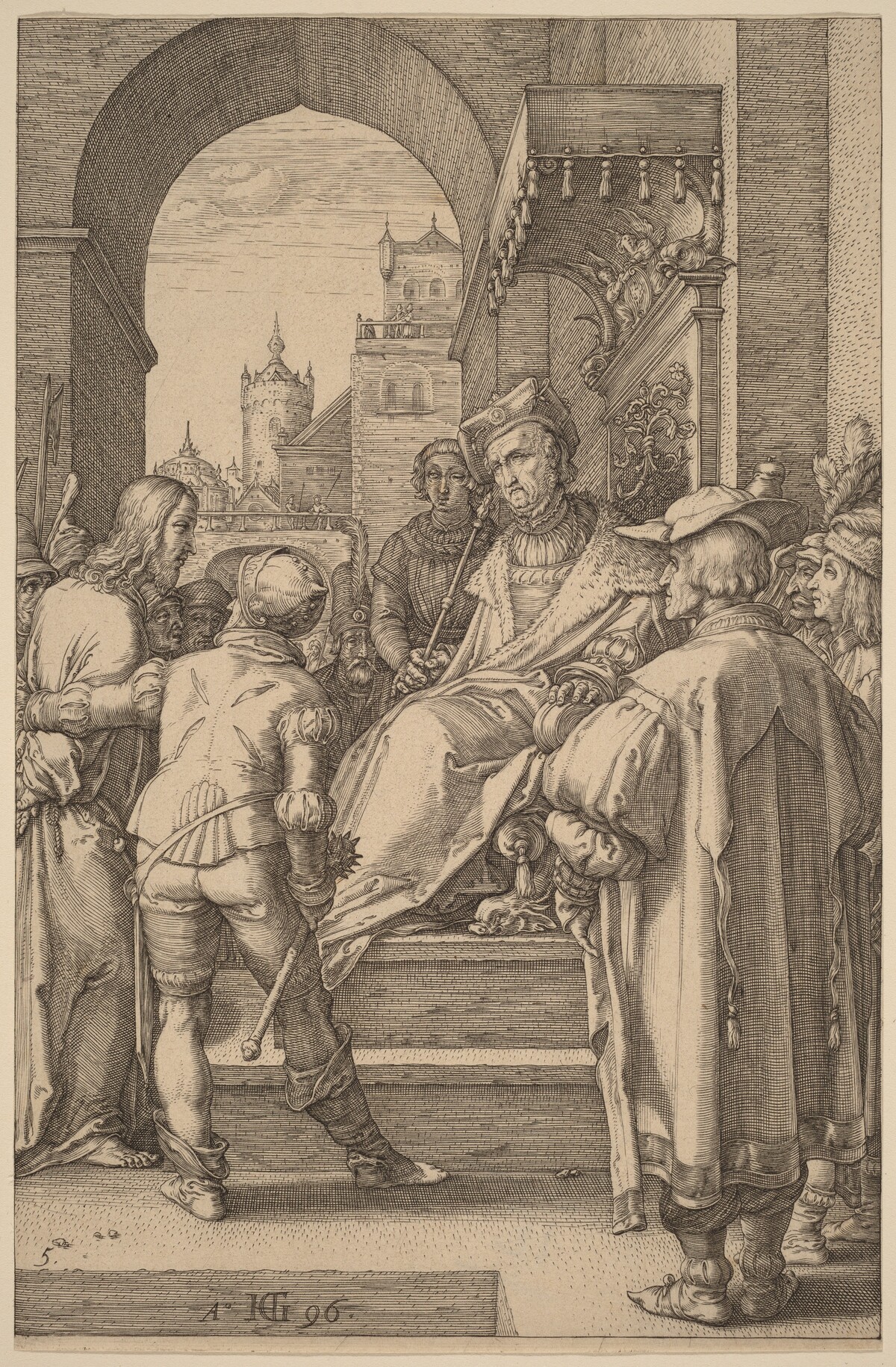 Christ before Pilate by Hendrik Goltzius