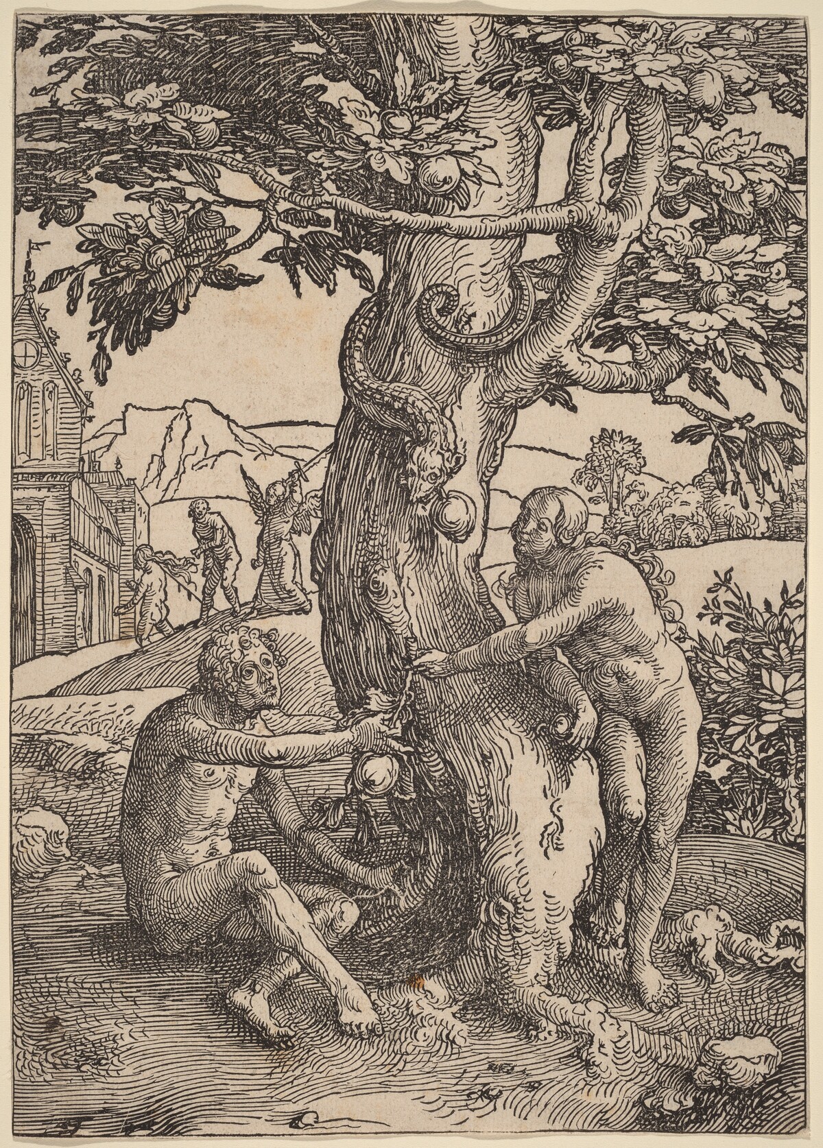 Adam and Eve by Lucas van Leyden