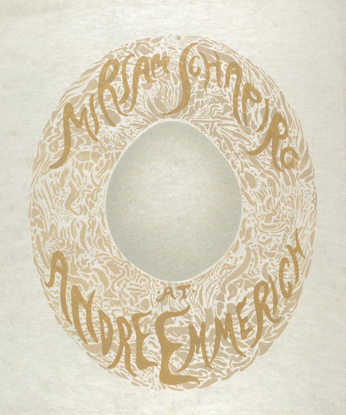 Poster by Miriam Schapiro
