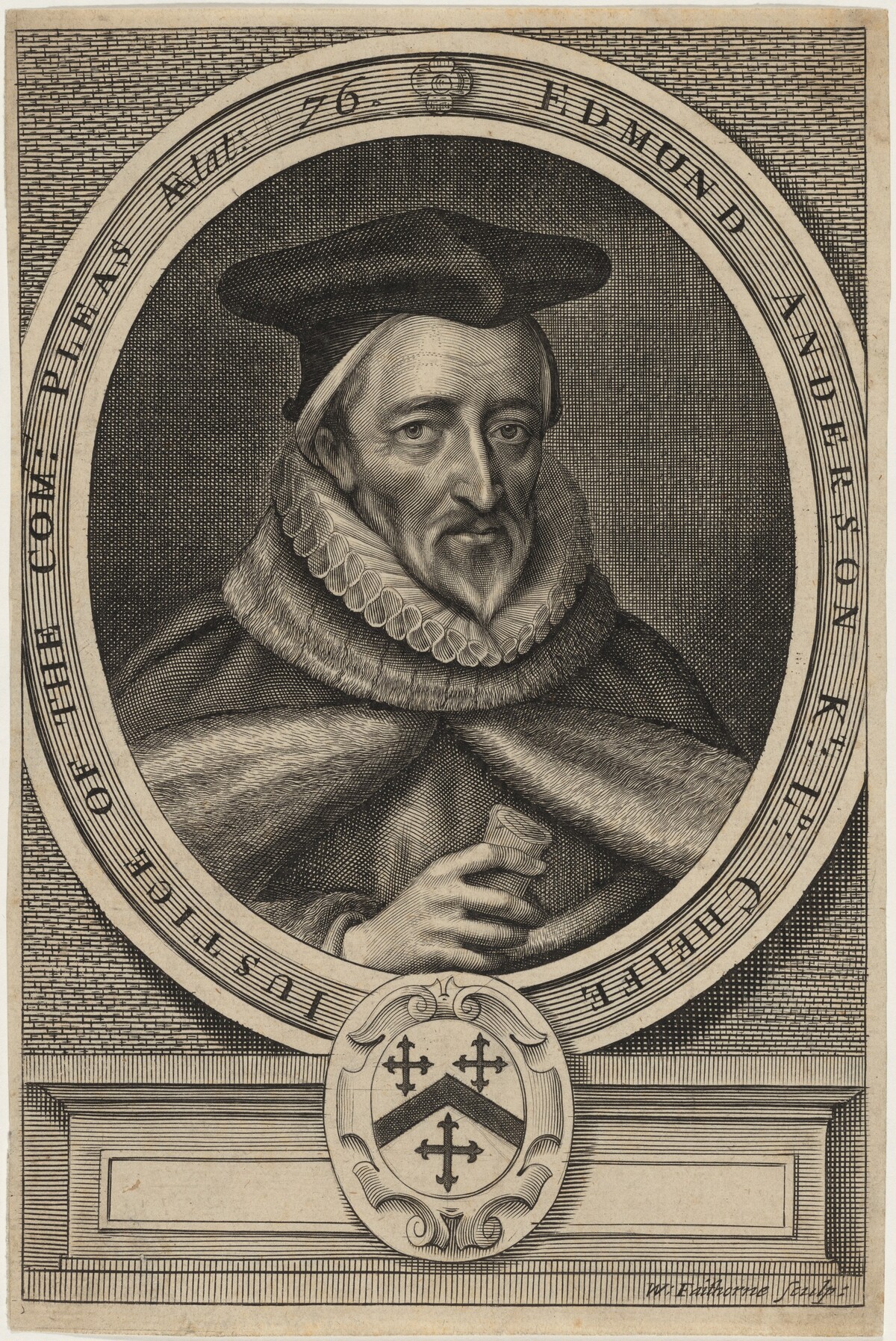 Sir Edmund Anderson, Knt. by William Faithorne