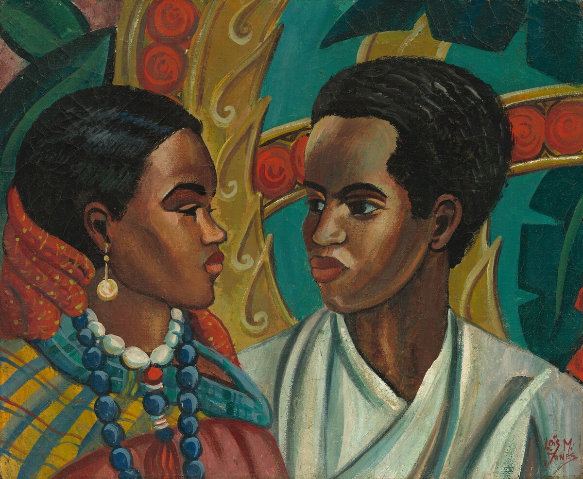 The Lovers (Somali Friends) by Lois Mailou Jones