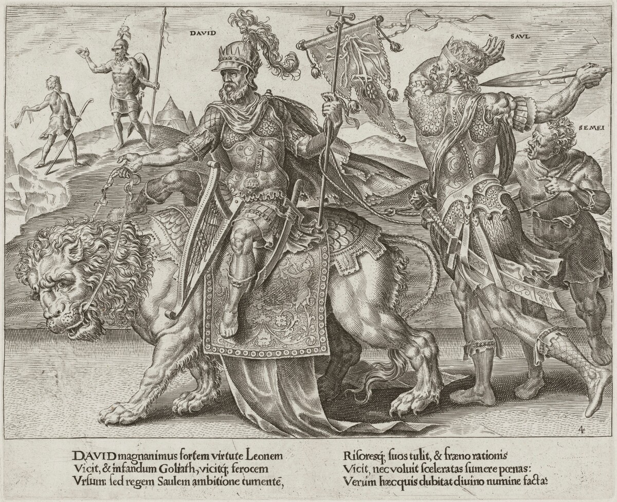The Triumph of David by Dirck Volckertz Coornhert after Maerten van Heemskerck