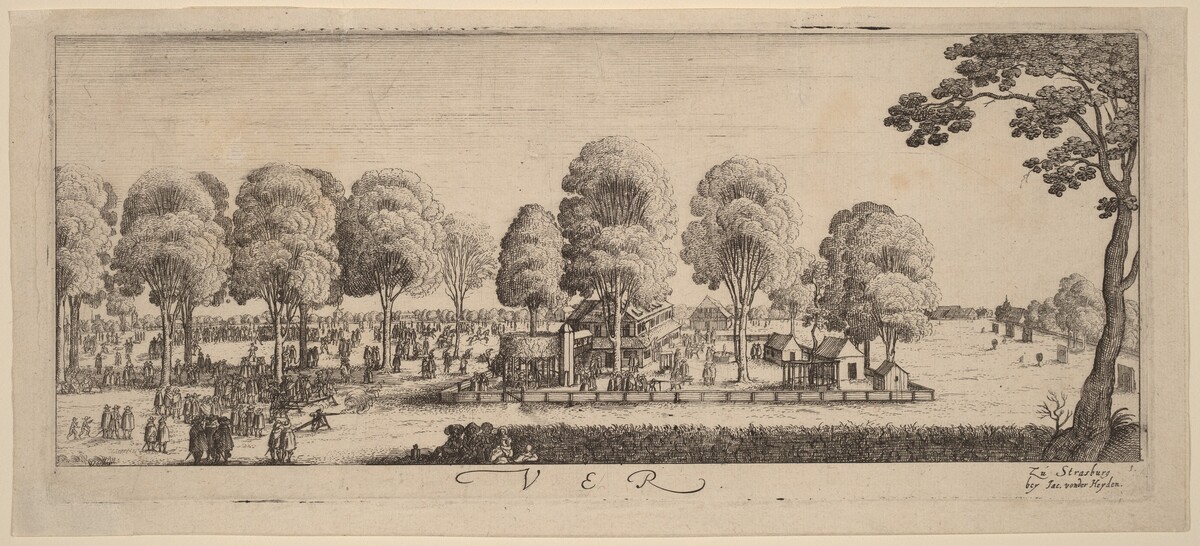 Spring: The Shooting Range by Wenceslaus Hollar
