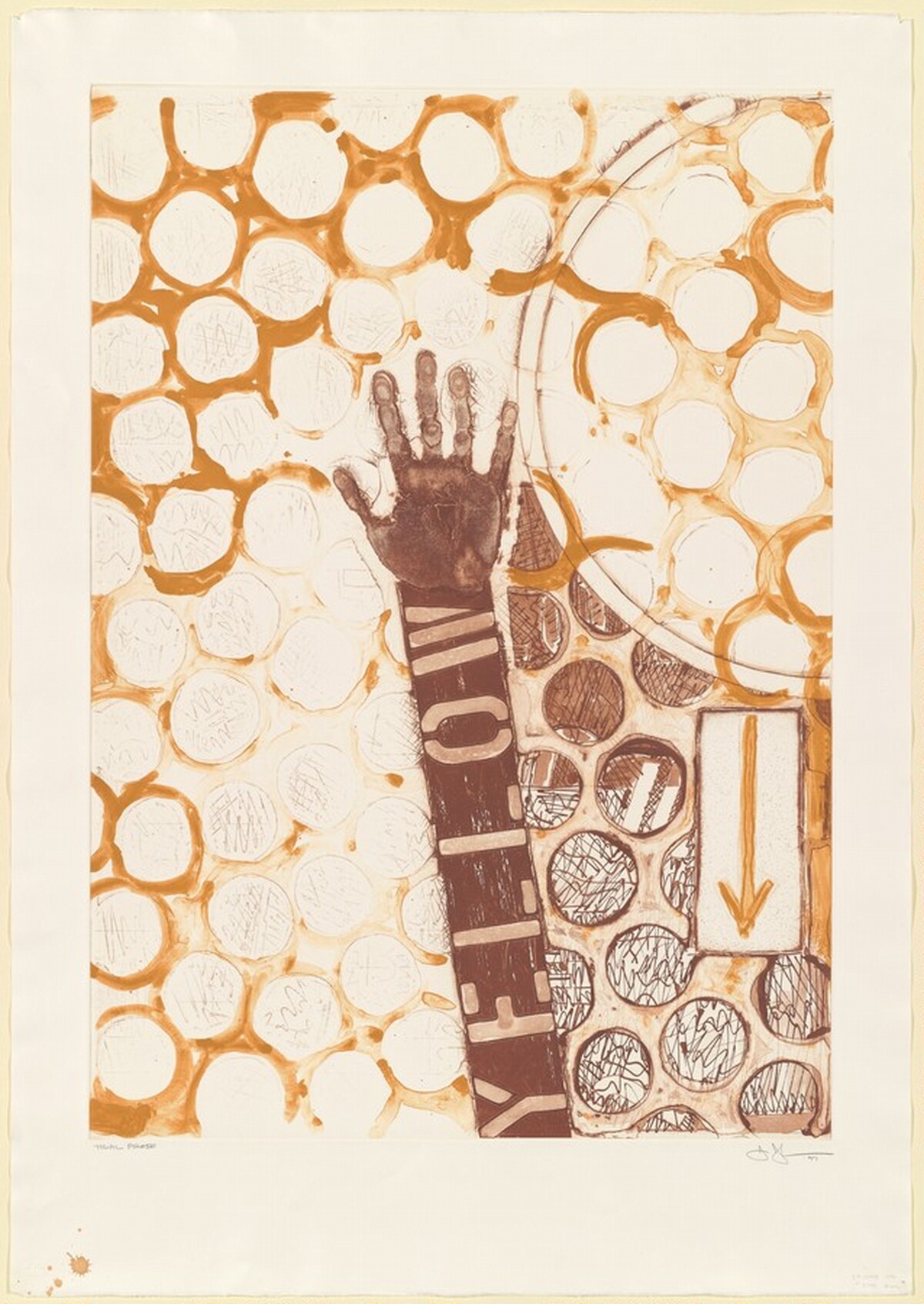 Untitled [trial proof] by Jasper Johns