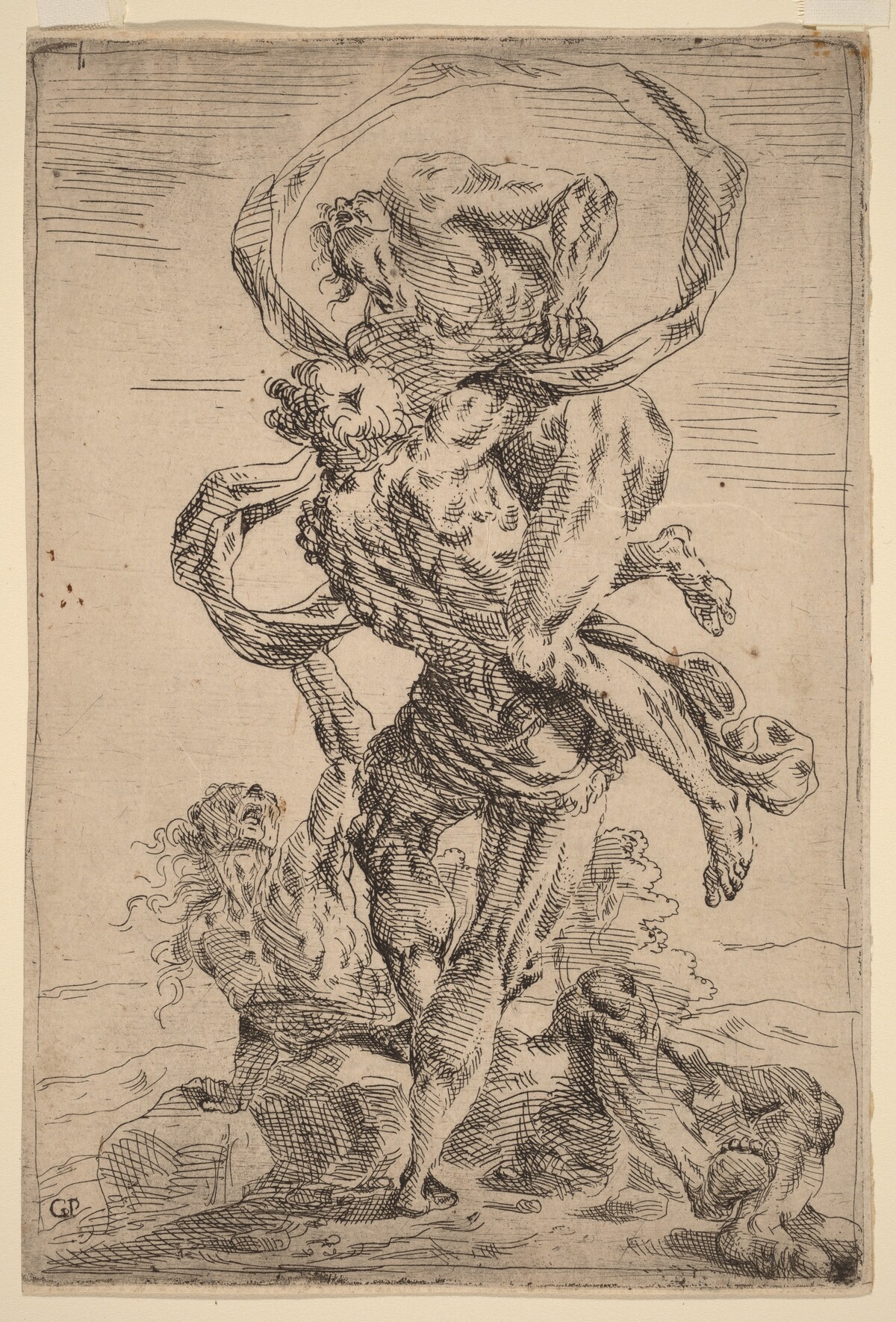 Hercules and Antaeus by Giovanni Pietro Possenti