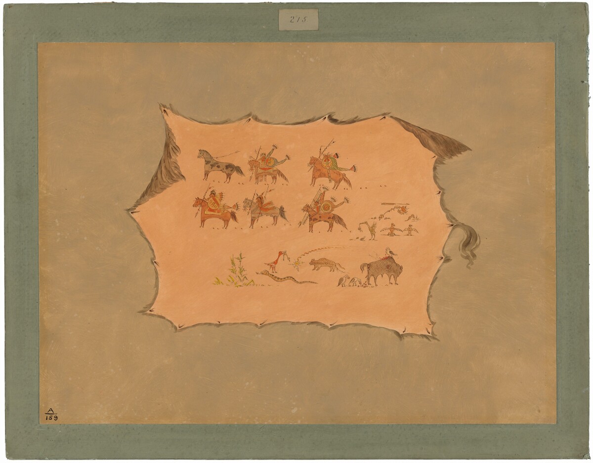 Facsimile of a Pawnee Doctor's Robe by George Catlin