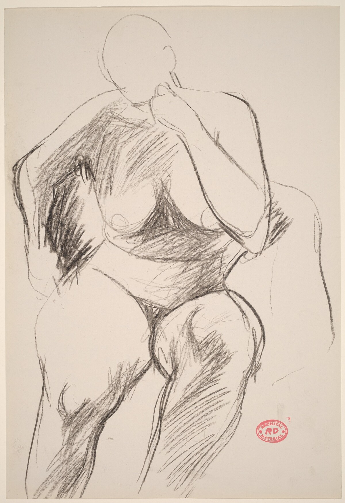 Untitled [female nude seated in armchair] by Richard Diebenkorn