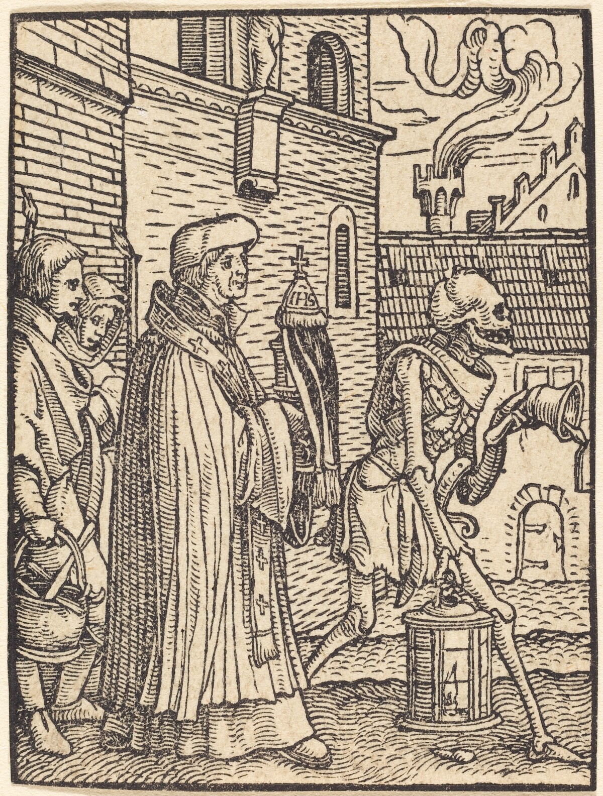 The Parish Priest by Hans Lützelburger after Hans Holbein the Younger