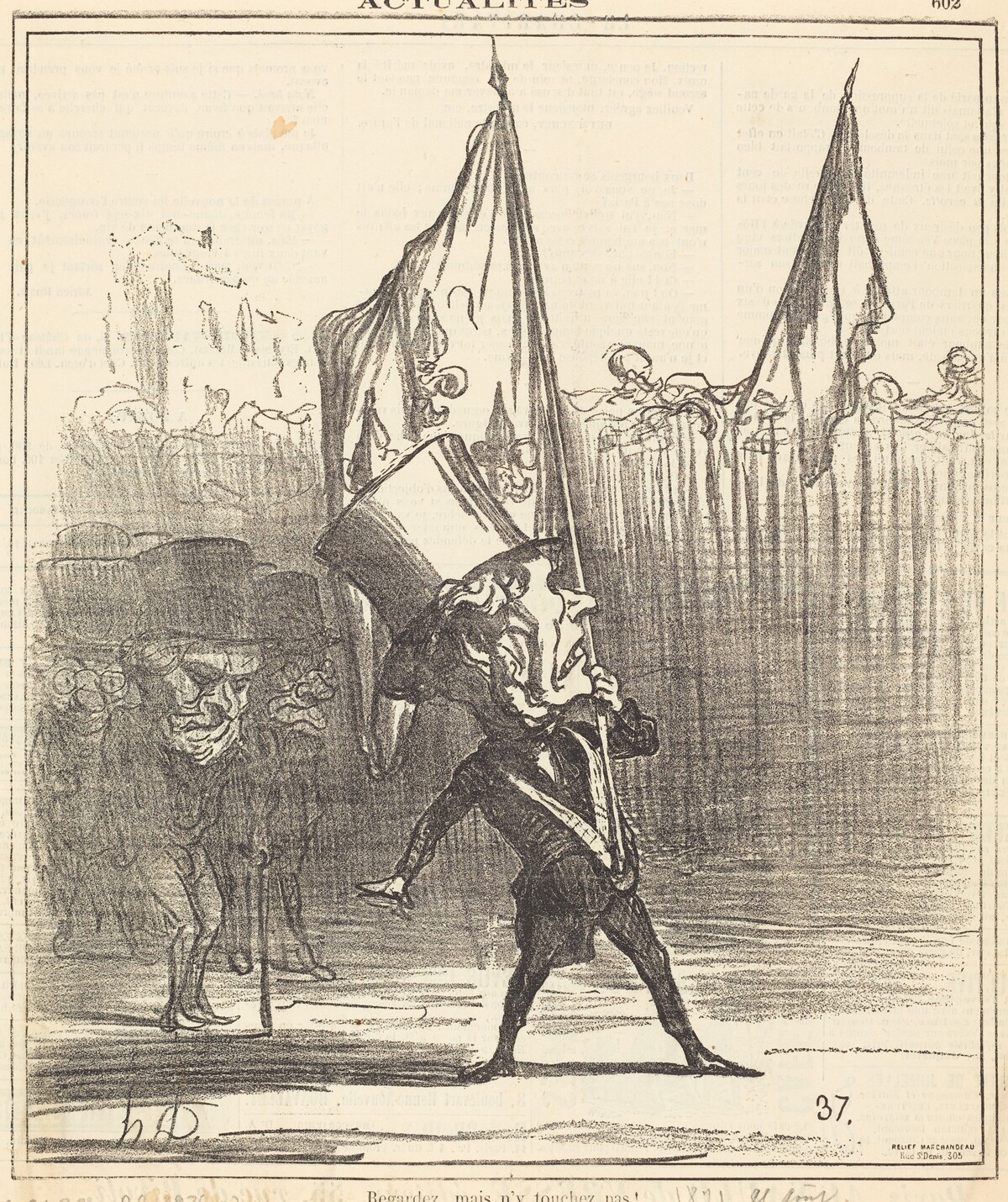 Regardez, mais n'y touchez pas! by Honoré Daumier