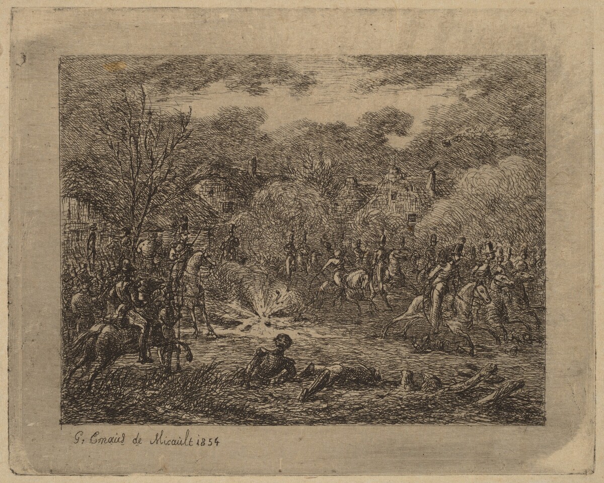 Explosion of a Grenade (L'Explosion d'une grenade) by Gerhardus Emaus de Micault
