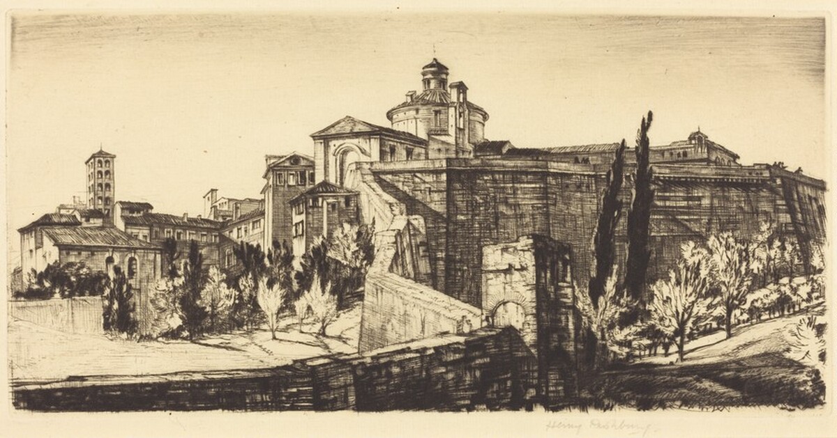 The Walls of Siena by Henry Rushbury