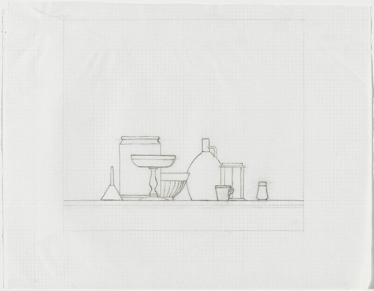 Working drawing for Borghetto I and Borghetto II by William Bailey