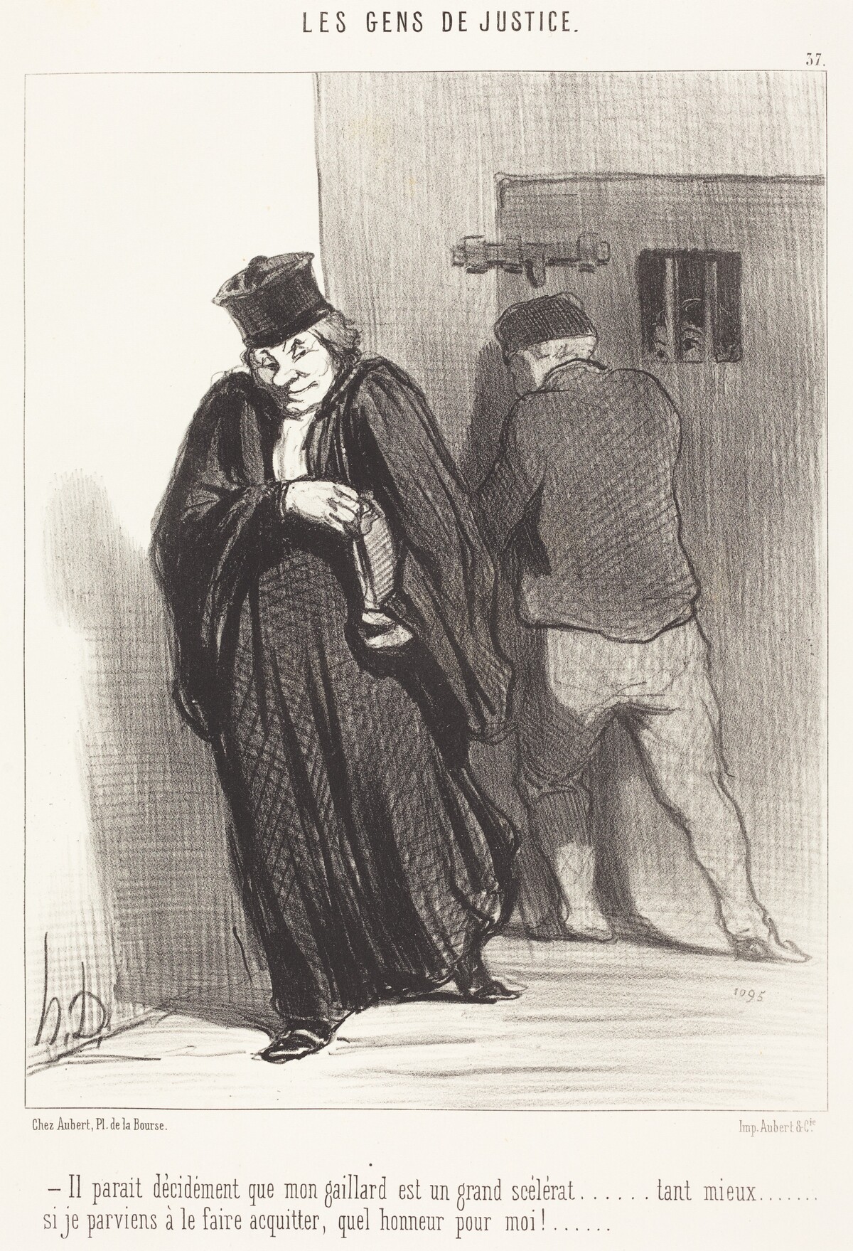 Il parait... que mon gaillard est un grand scélérat... by Honoré Daumier