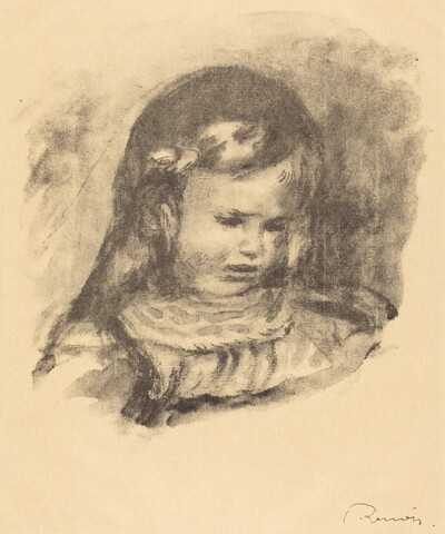 Claude Renoir, head lowered (Claude Renoir, la tete baissee)