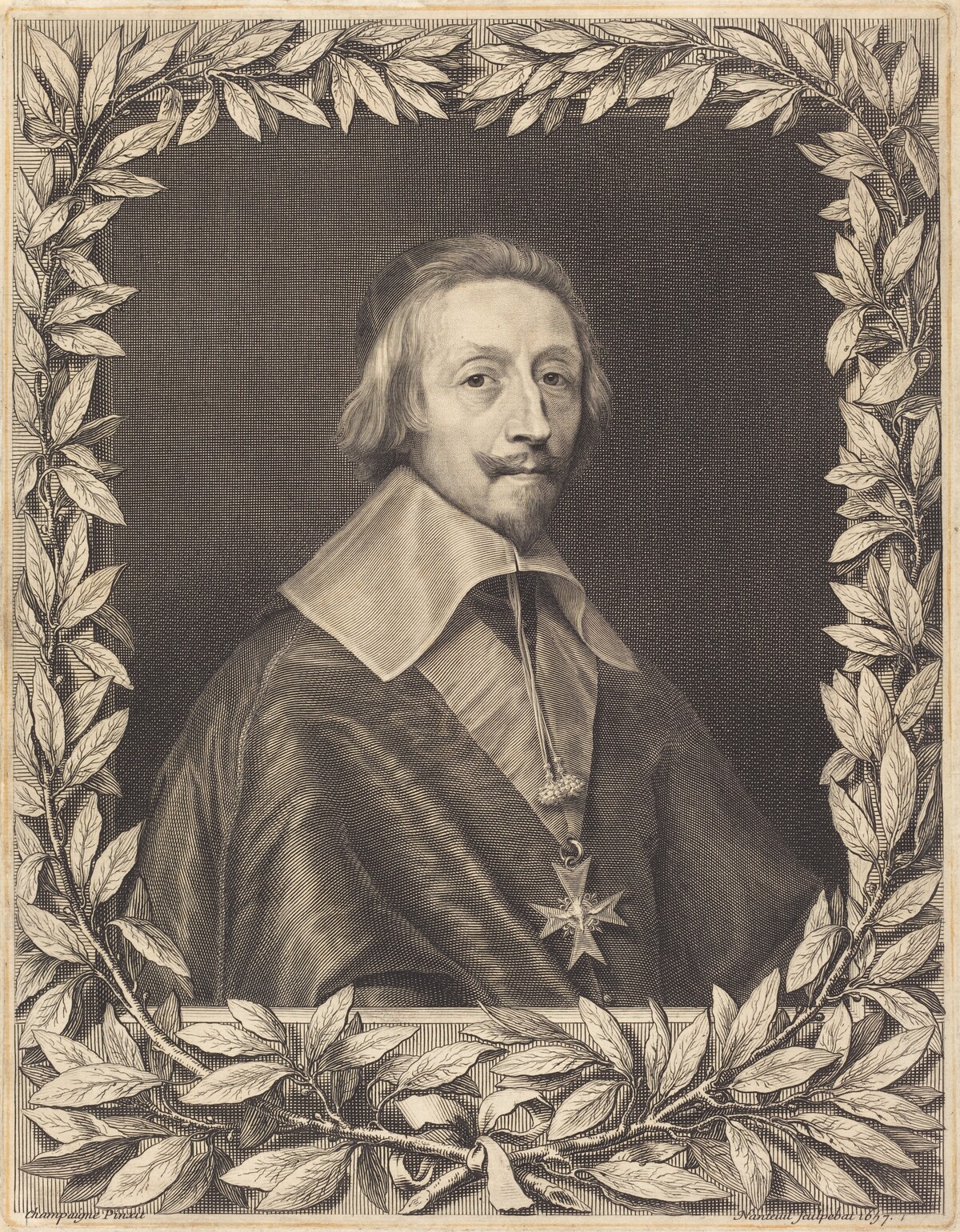 Cardinal Richelieu by Robert Nanteuil after Philippe de Champaigne