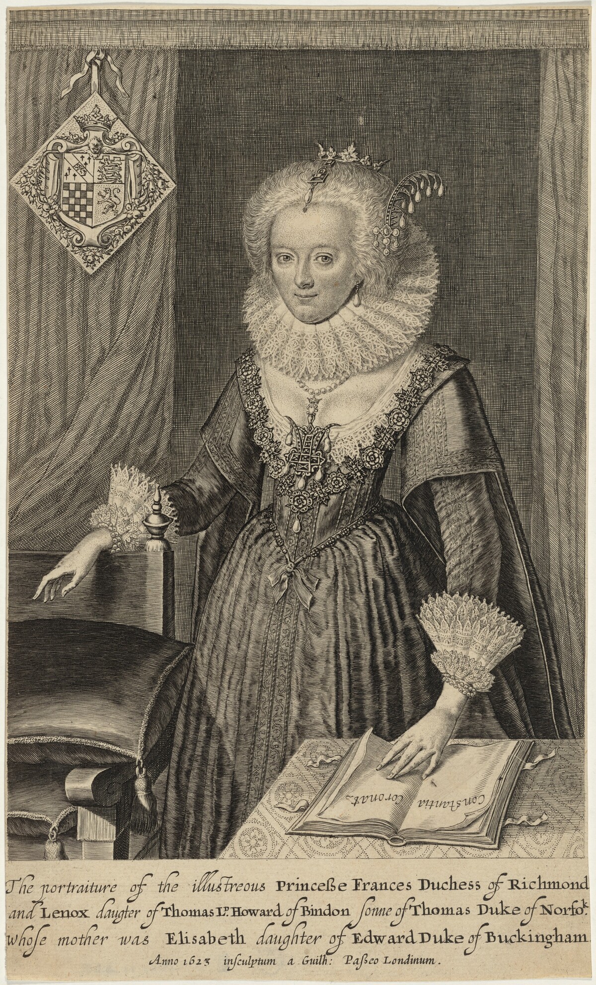 Frances Howard, Duchess of Richmond by Willem de Passe