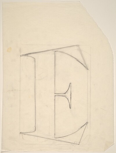 Sketch for "Building - Blocks for a Doorway" (E)