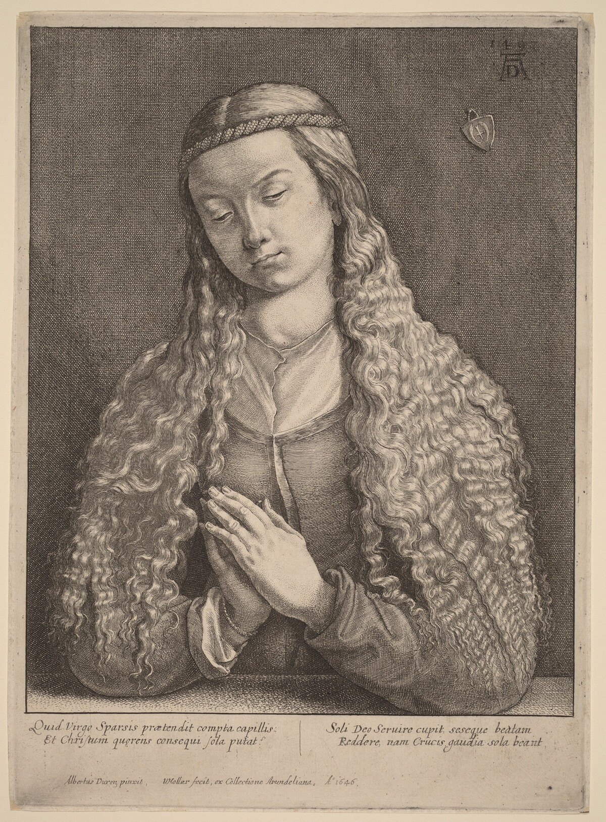 Katharine Furlegerin by Wenceslaus Hollar after Albrecht Dürer